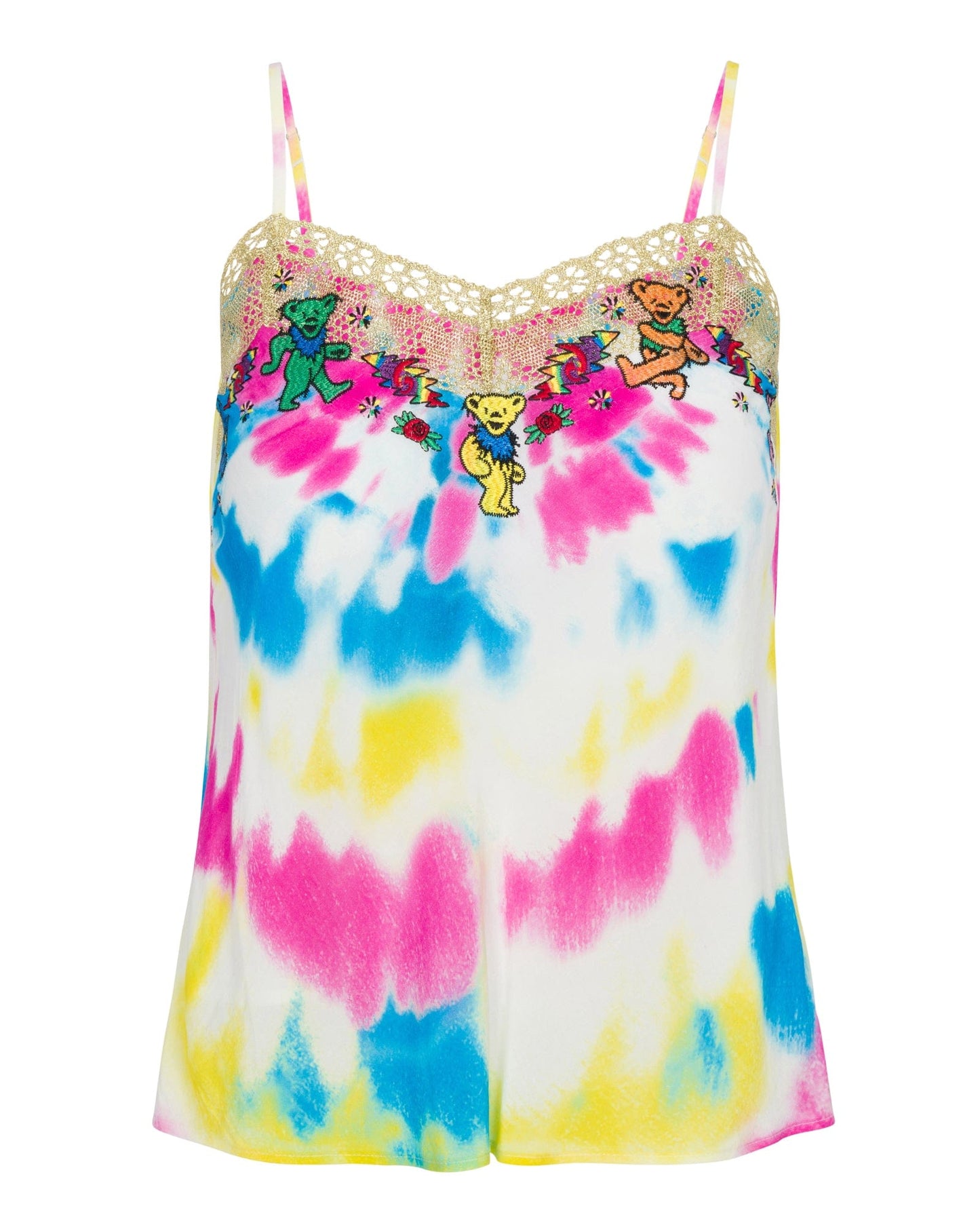 Grateful Dead Fabulous Tie Dye Lace Cami by Meghan Fabulous