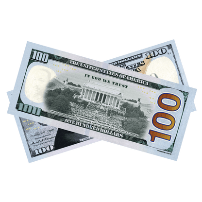 100x $100 Martin Luther King Jr. Commemorative Bills by Prop Money Inc