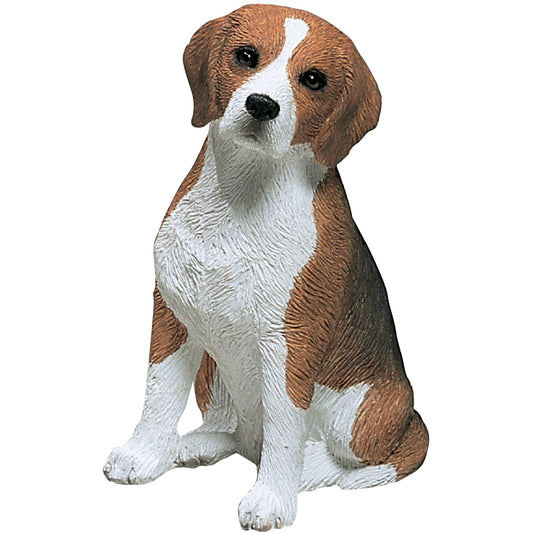 Sandicast "Mid Size" Sitting Beagle Dog Sculpture by Present Paper