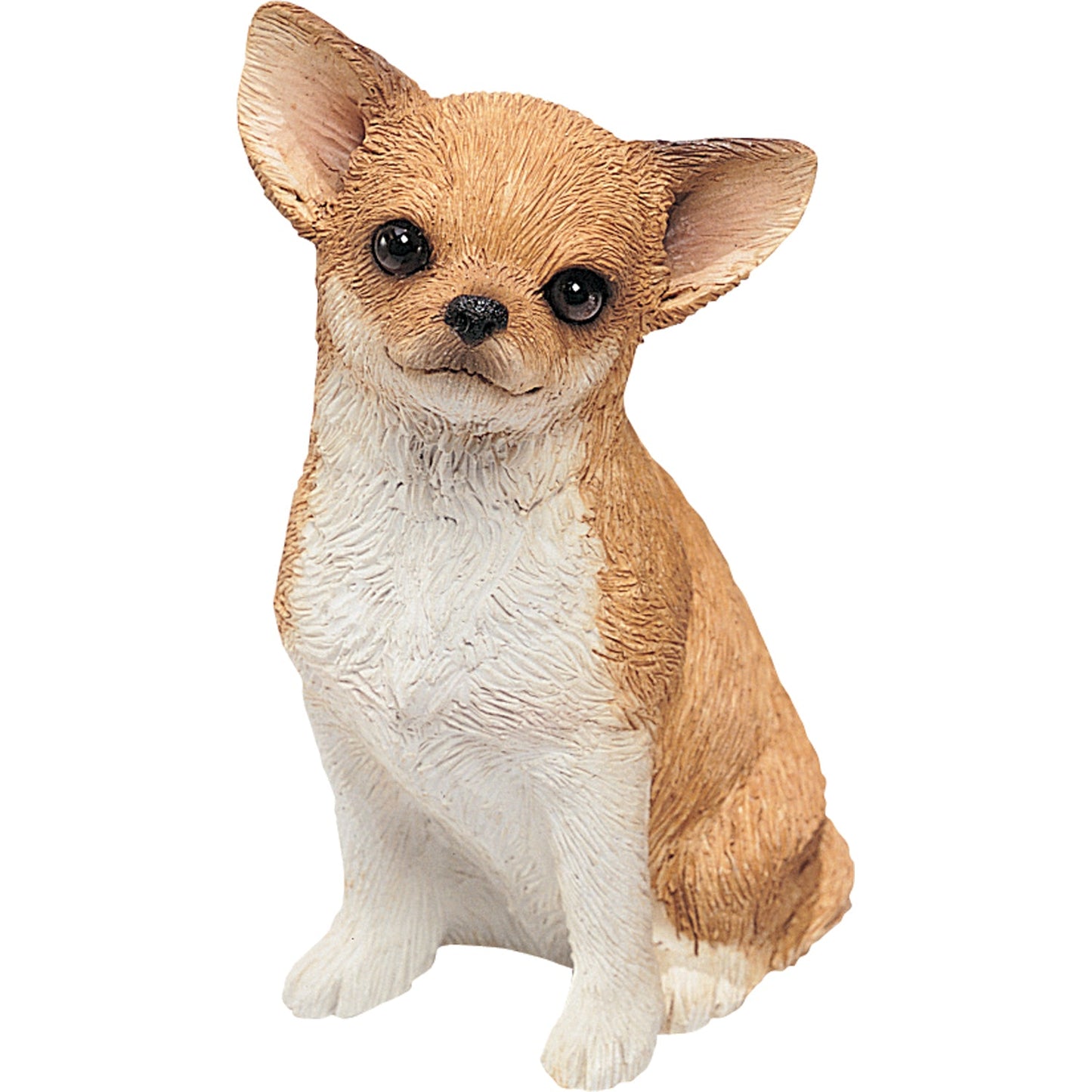 Sandicast "Mid Size" Sitting Fawn Chihuahua Dog Sculpture by Present Paper