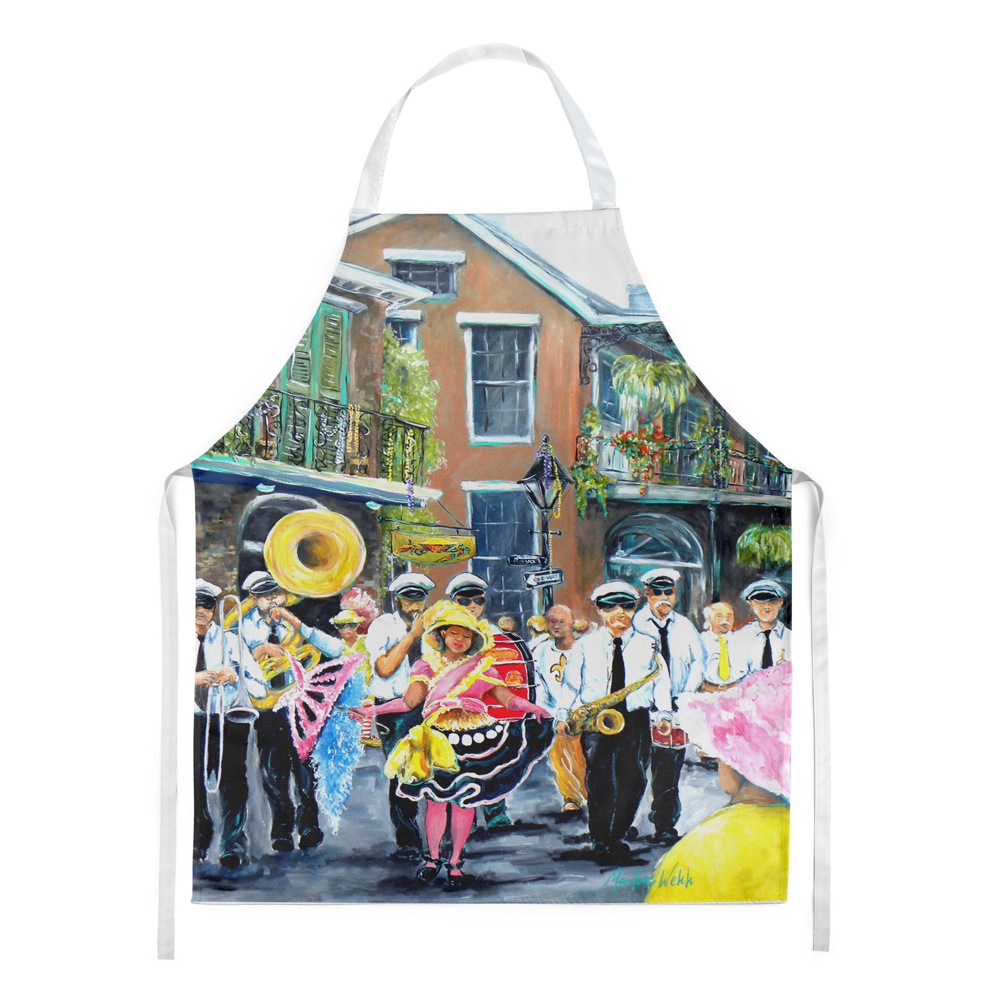 New Orleans French Quarter Frolic Apron MW1246APRON by Caroline's Treasures