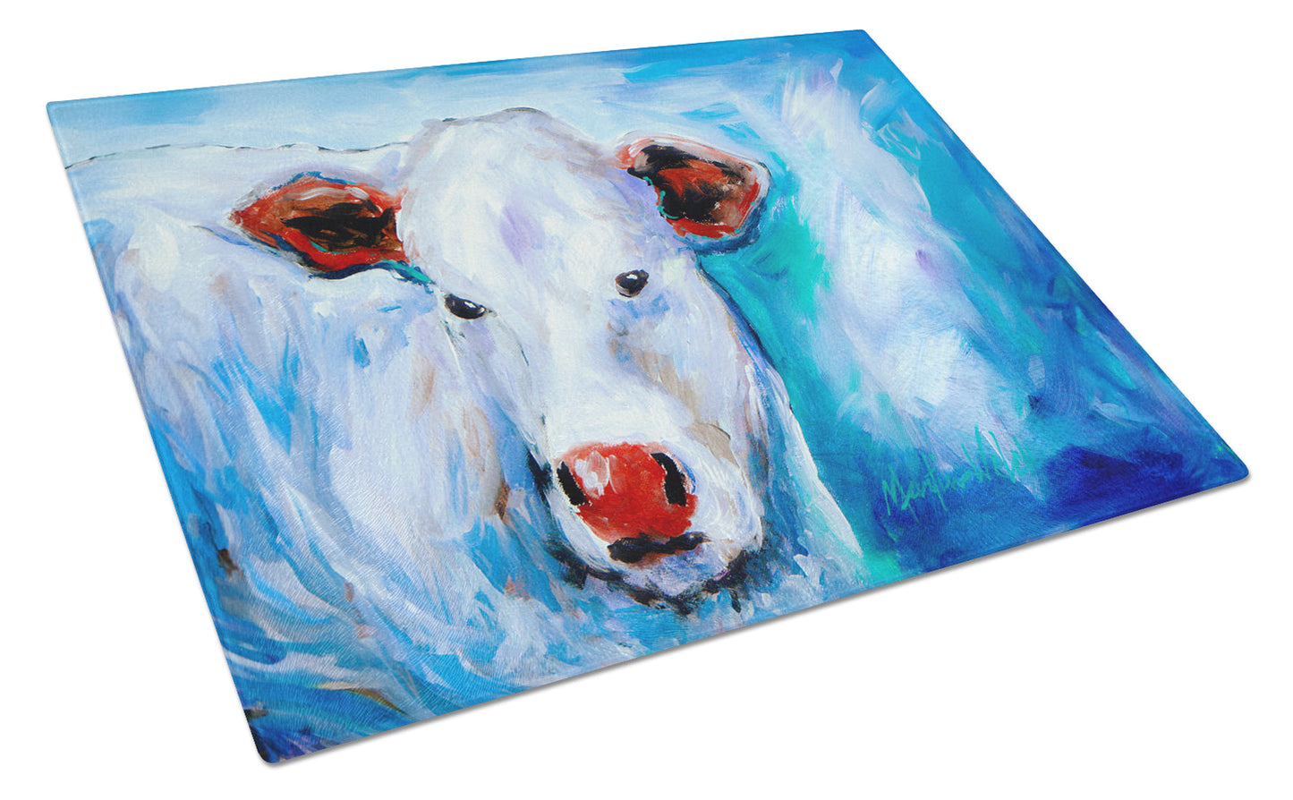 Move Over Cow Glass Cutting Board by Caroline's Treasures