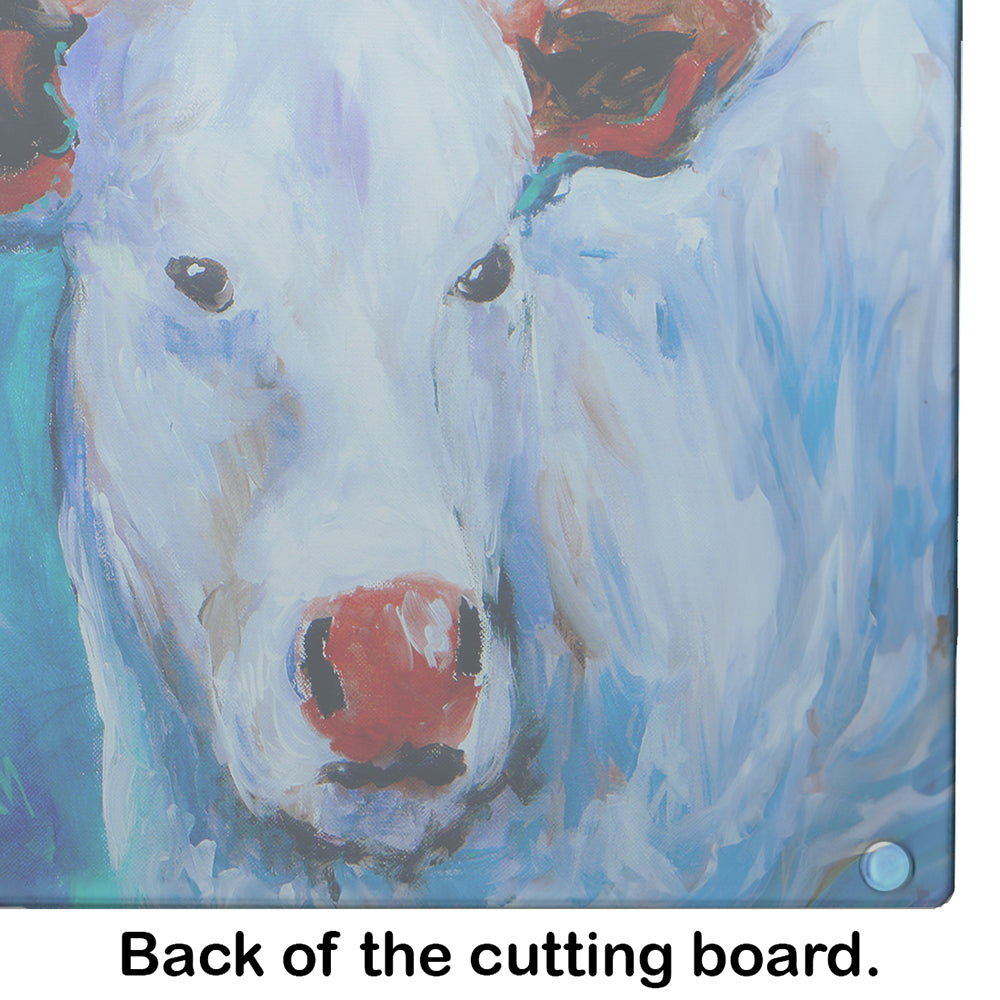 Move Over Cow Glass Cutting Board by Caroline's Treasures