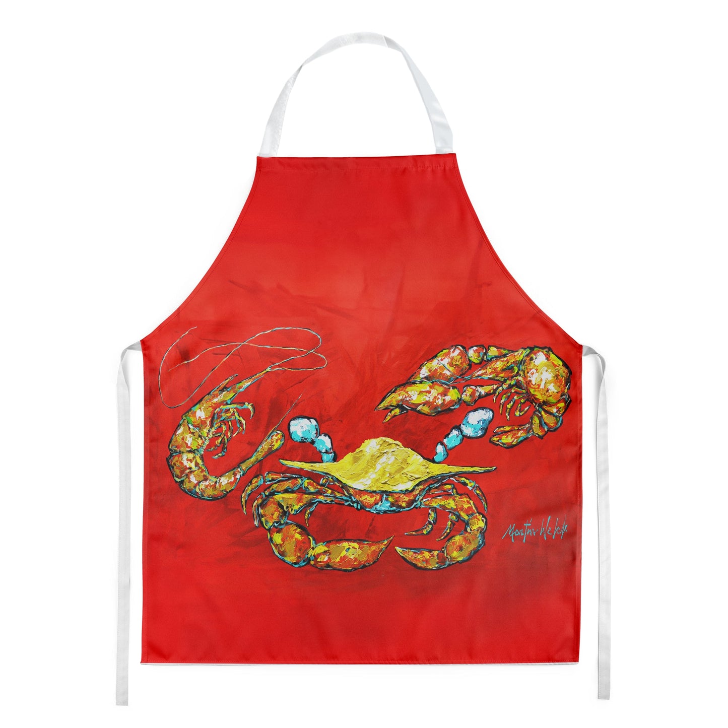 Seafood Sandwich Crab Shrimp Crawfish Apron by Caroline's Treasures