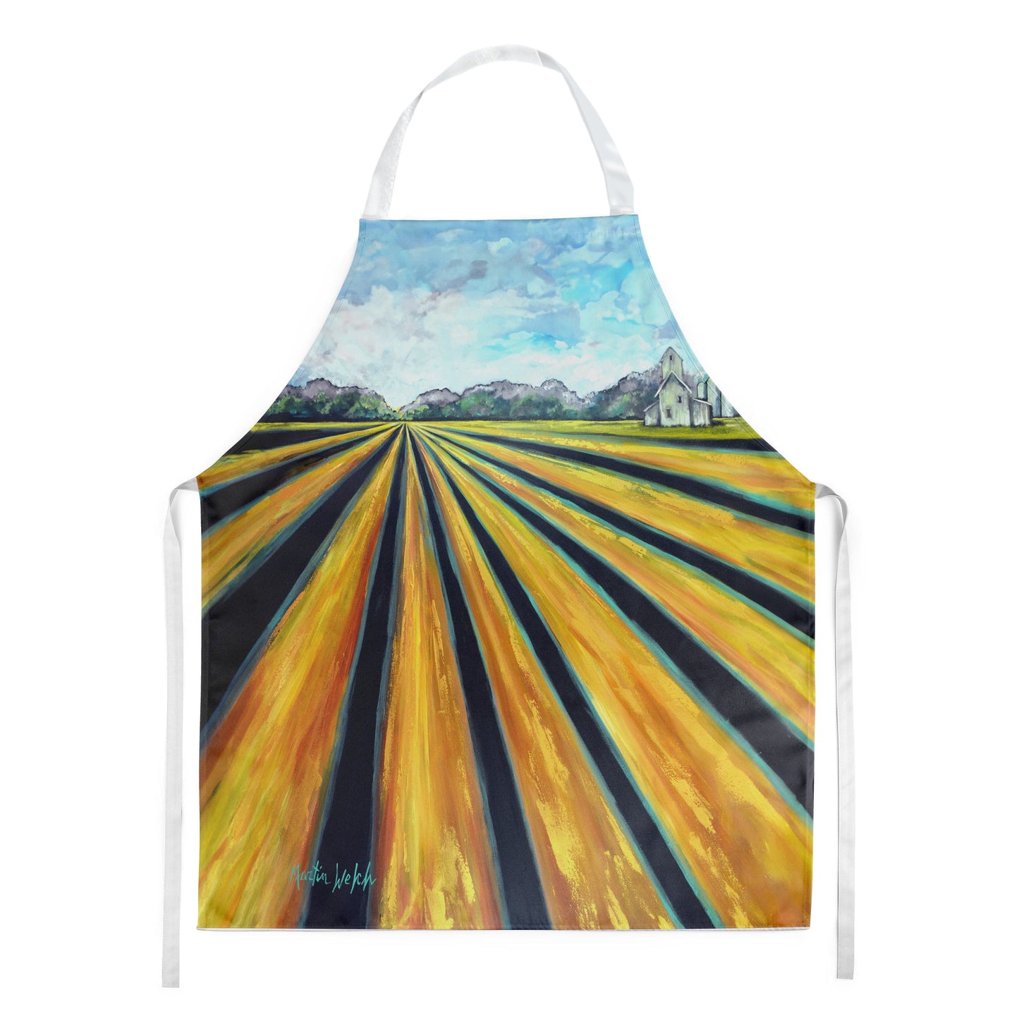 Silos Farm Land Apron by Caroline's Treasures