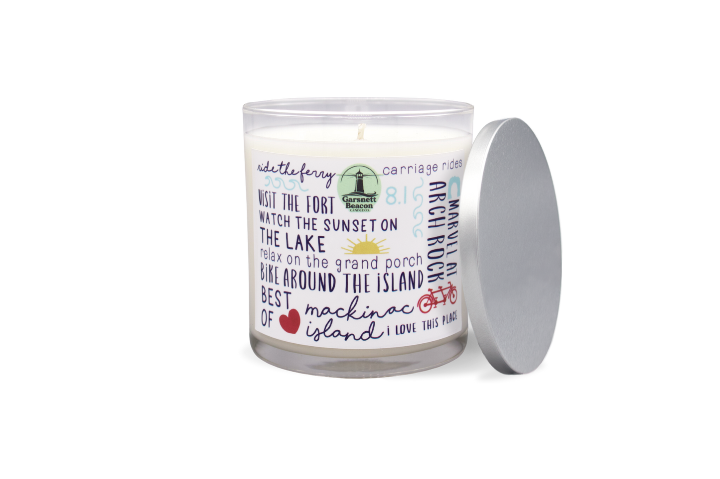 Mackinac Island Michigan - Things to Do Scented Candle by Garsnett Beacon Candle Co.