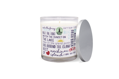 Mackinac Island Michigan - Things to Do Scented Candle by Garsnett Beacon Candle Co.