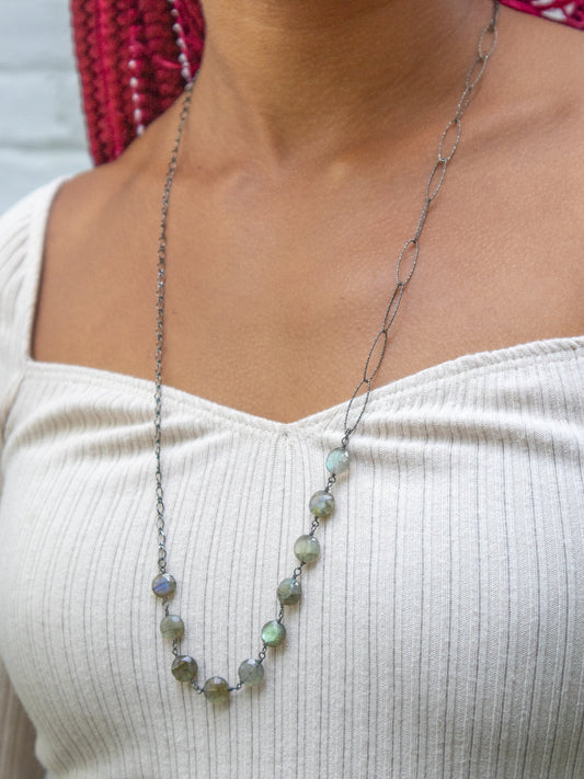 Maeve Labradorite Necklace by Ash & Rose