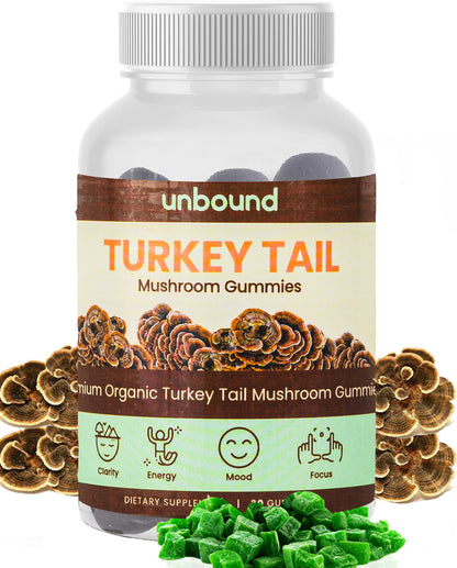 Unbound Turkey Tail Mushroom Gummies by Live Unbound