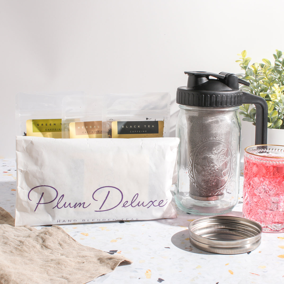 Maison Brew - Cold Brew Iced Tea Mason Jar by Plum Deluxe Tea