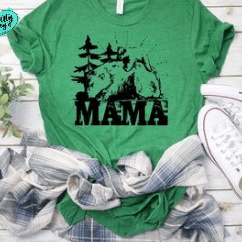 Mama Bear Mountain - Women's Unisex T-shirt by Crafty Casey's