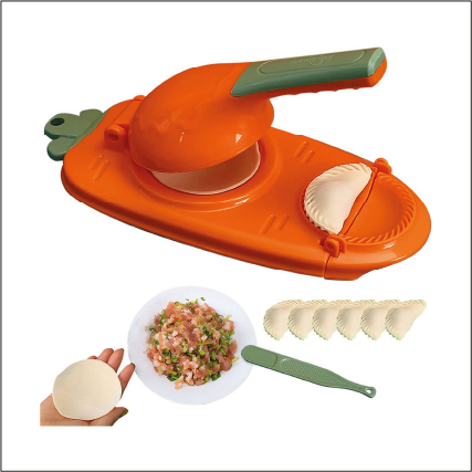 2-in-1 Manual Dough Press. Dumpling Empanada Pastries Maker by Choixe