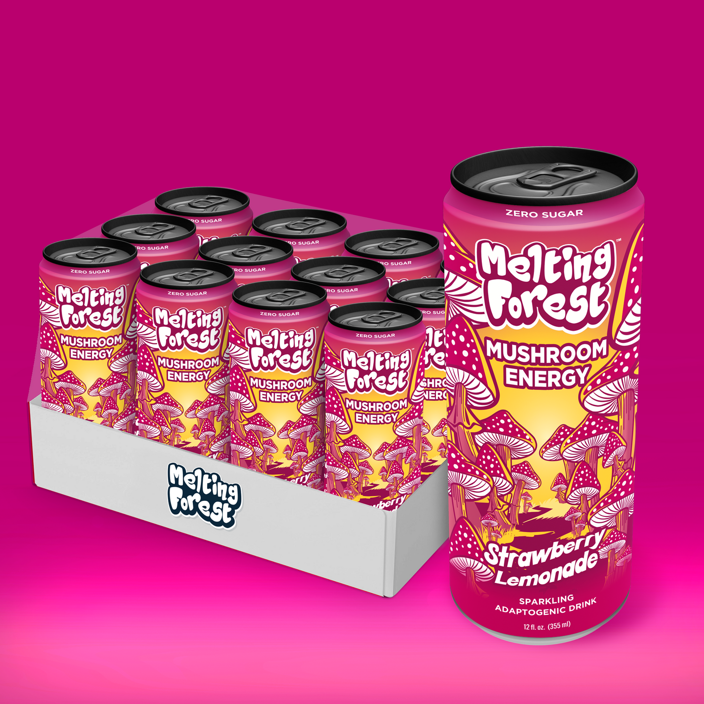 Mushroom Energy Drink 12 Pack by Melting Forest