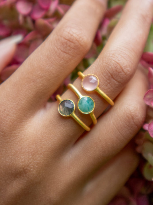 Mini Pebble Ring by Ash & Rose