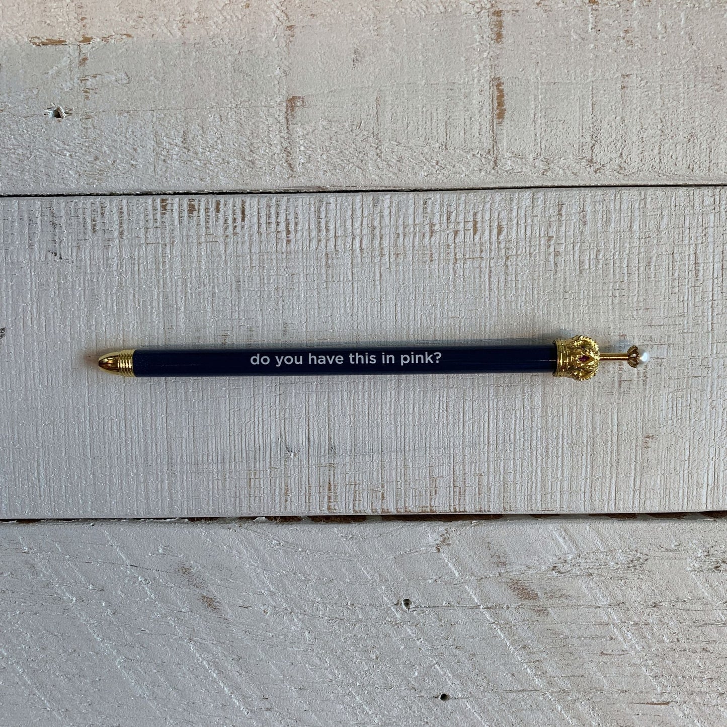 Moments of Genius Navy Blue Crown Pen Set of 12 | Giftable Quote Pens | Novelty Office Desk Supplies by The Bullish Store