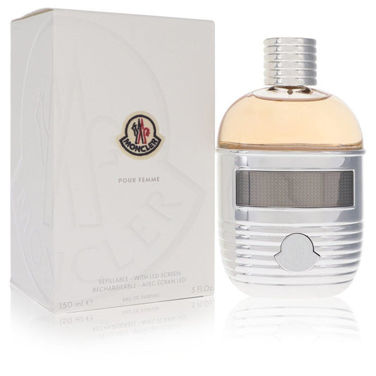 Moncler by Moncler Eau De Parfum Spray (Refillable + LED Screen) 5 oz for Women by Avera Group