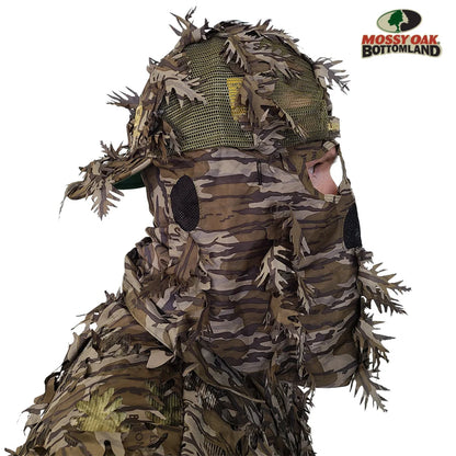 2-in-1 REAR Leafy Face Mask and Camo Hat (Fitted) by QuikCamo