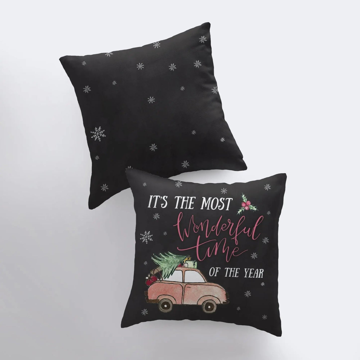 Most Wonderful Time of the Year | Pillow Cover | Christmas Pillowcases | Christmas Decor | Throw Pillow | Home Decor | Rustic Christmas by UniikPillows