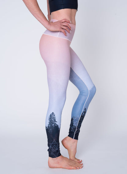 Mountain Twilight Yoga Pants by Colorado Threads Clothing