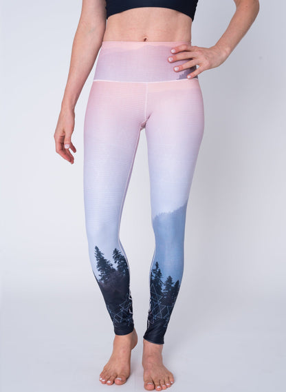 Mountain Twilight Yoga Pants by Colorado Threads Clothing