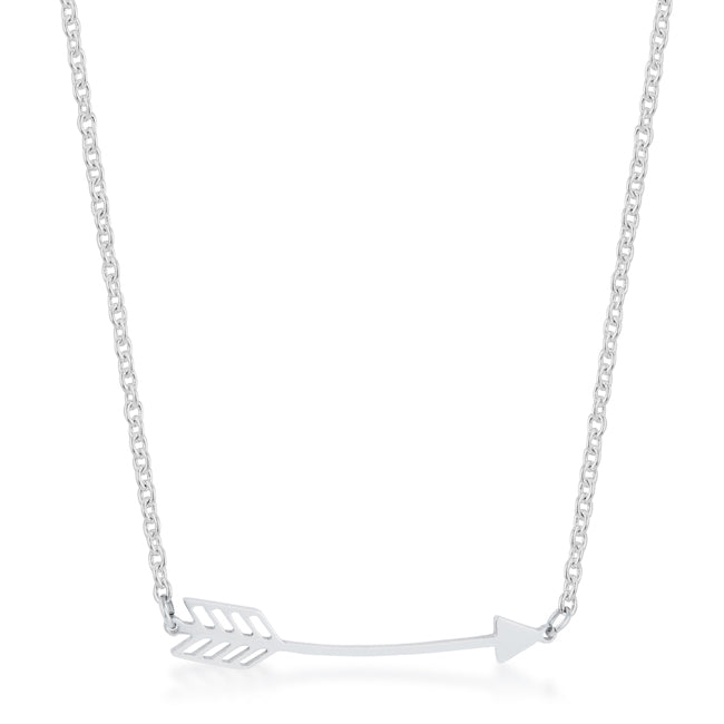 Arianna Stainless Steel Arrow Necklace by Avera Group