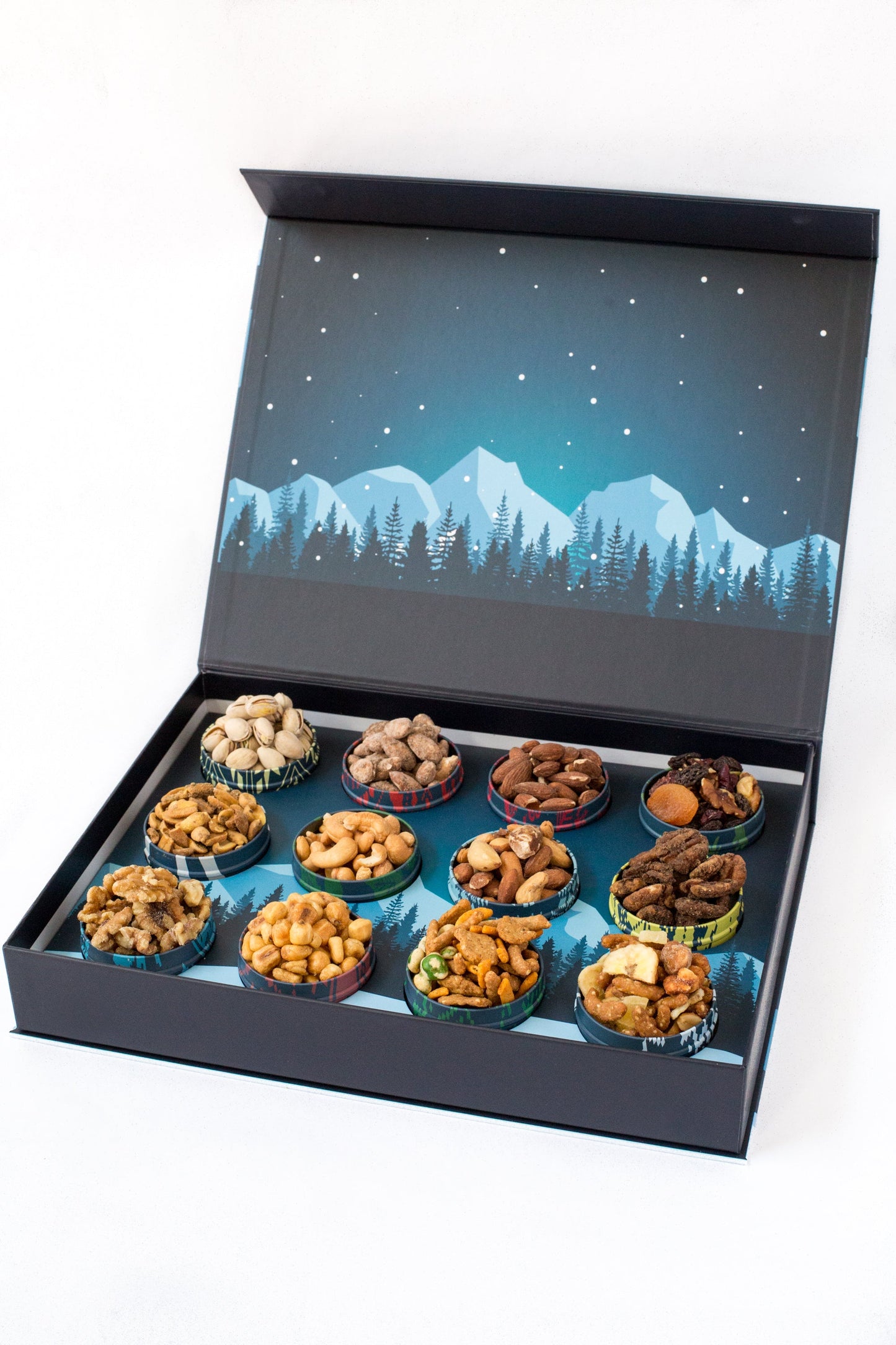 12 Days of Gourmet Nuts - Premium Winter Wonderland Nut Gift Selection for Holiday Gifting by DM Snacks