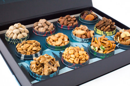 12 Days of Gourmet Nuts - Premium Winter Wonderland Nut Gift Selection for Holiday Gifting by DM Snacks