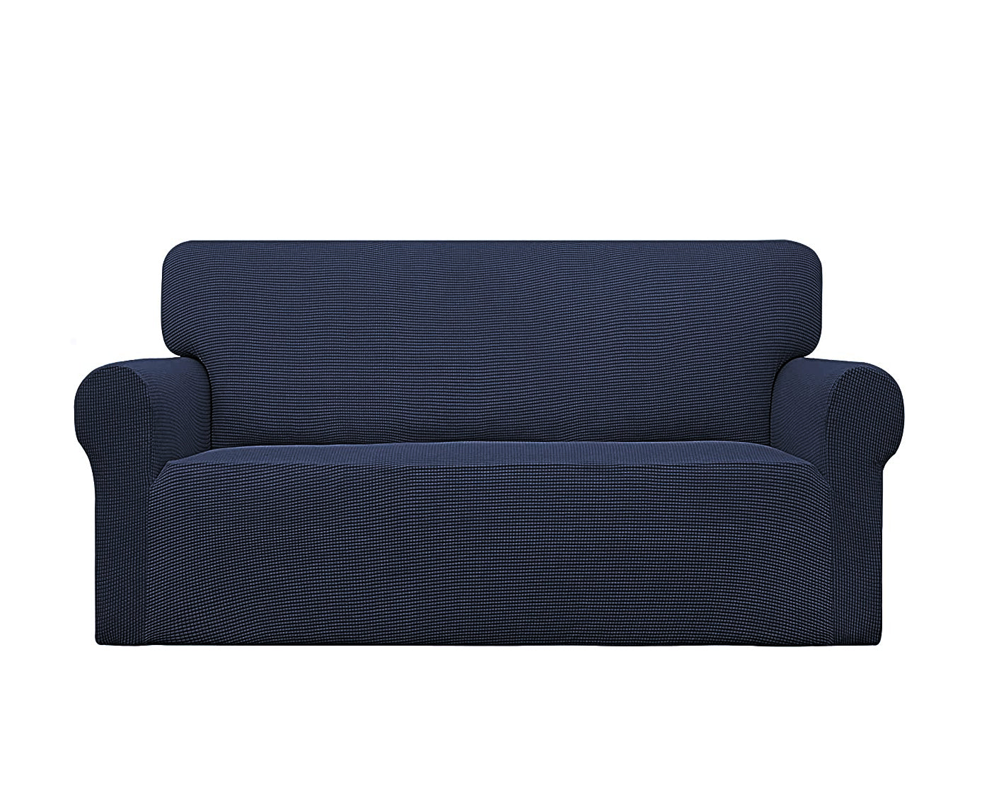 Navy Blue 2-Piece Set Slipcover Sofa & Loveseat Cover Protector 4-Way Stretch Elastic by Homemartgoods