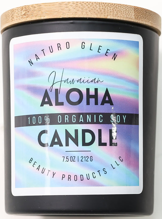 100% Organic Soy Candle - Hawaiian Aloha Candle - Pineapple Sage by Naturo Gleen Hair & Beauty Products