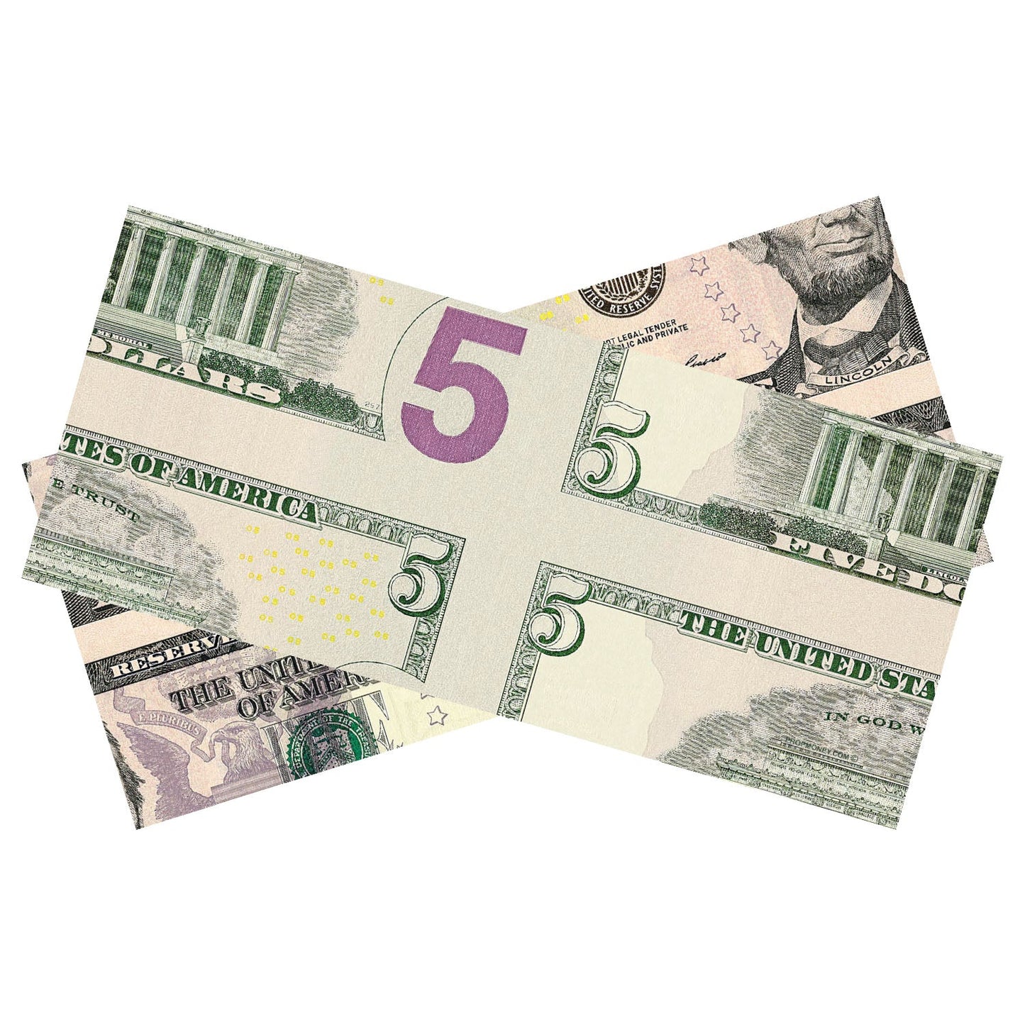 $5 Mis-Made Bills by Prop Money Inc