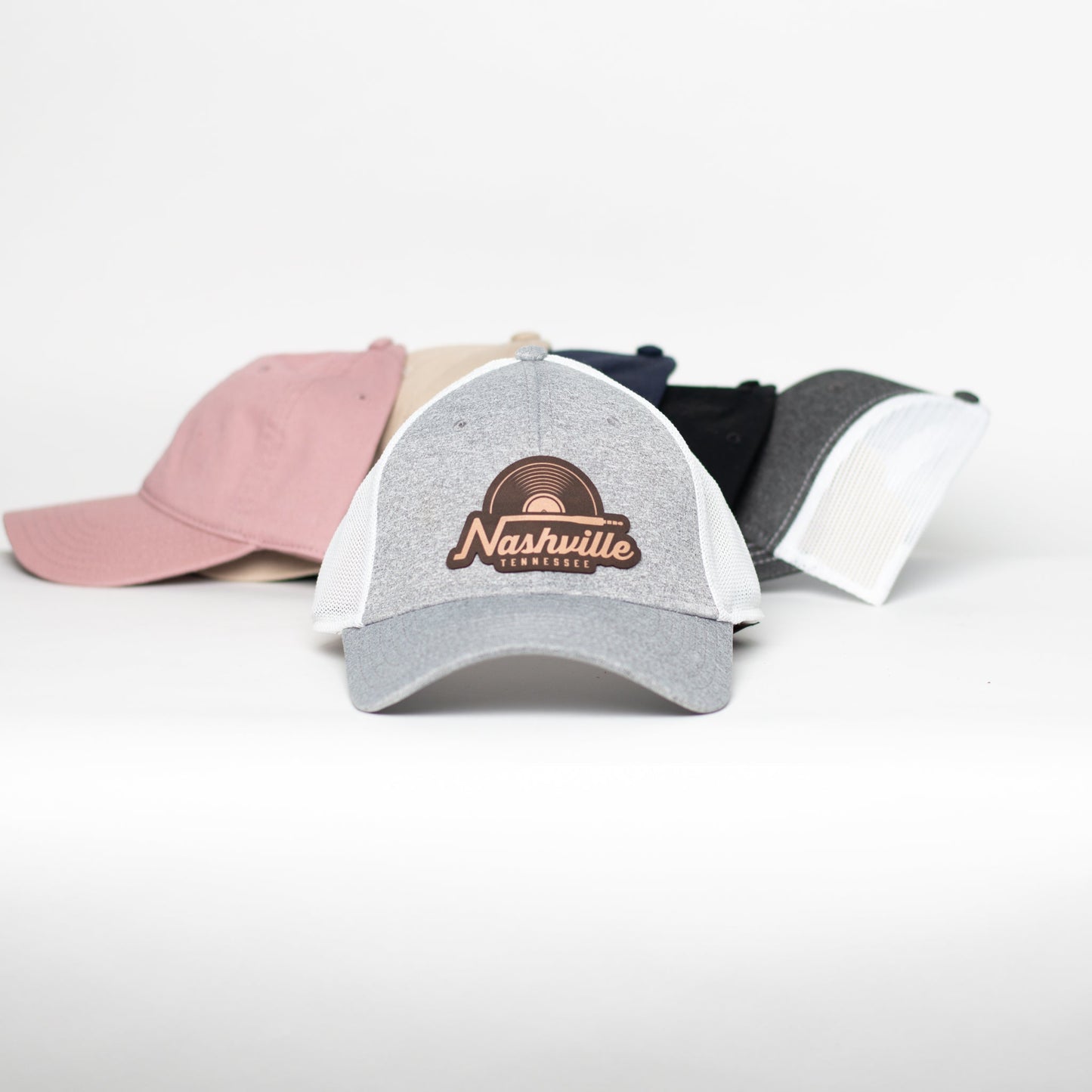 Nashville Record Trucker Hat by Music City Creative