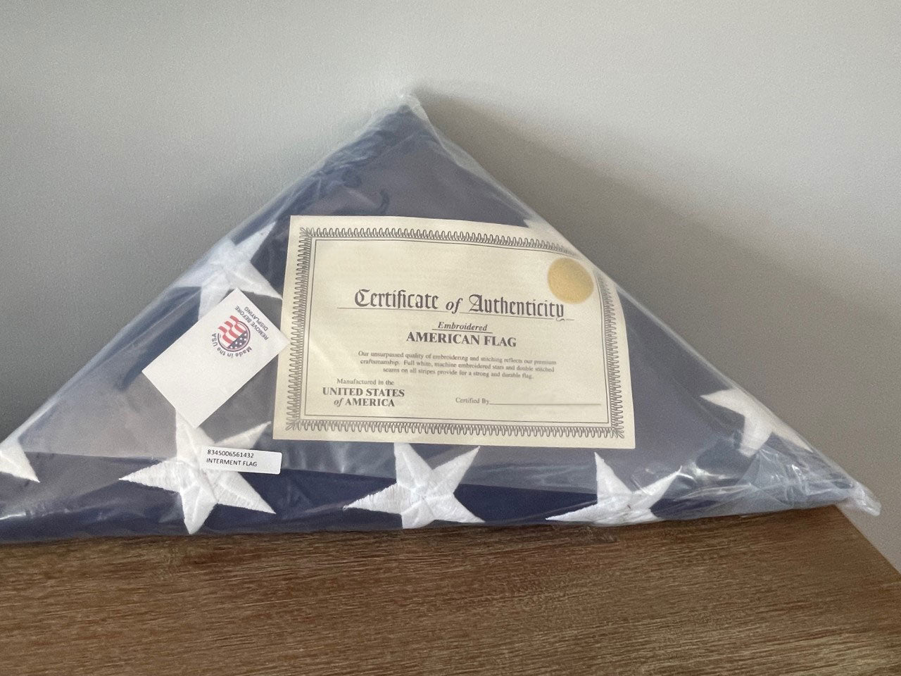 Pre-Folded American Flags - Made in USA - American made flags and hand folded by veterans. by The Military Gift Store