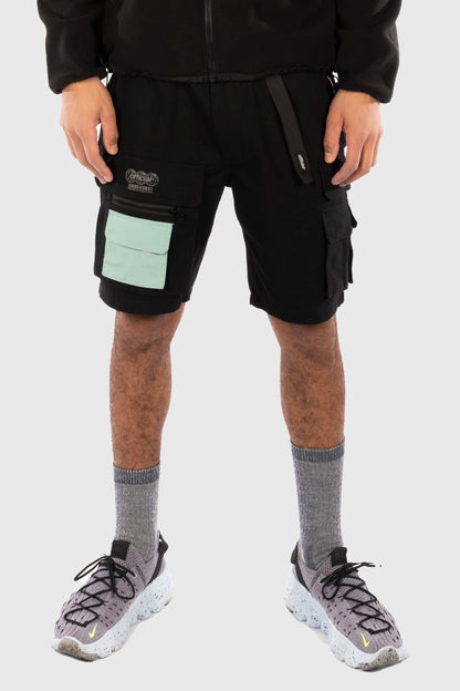 Nexus Ripstop Cargo Shorts (Black) by The Official Brand