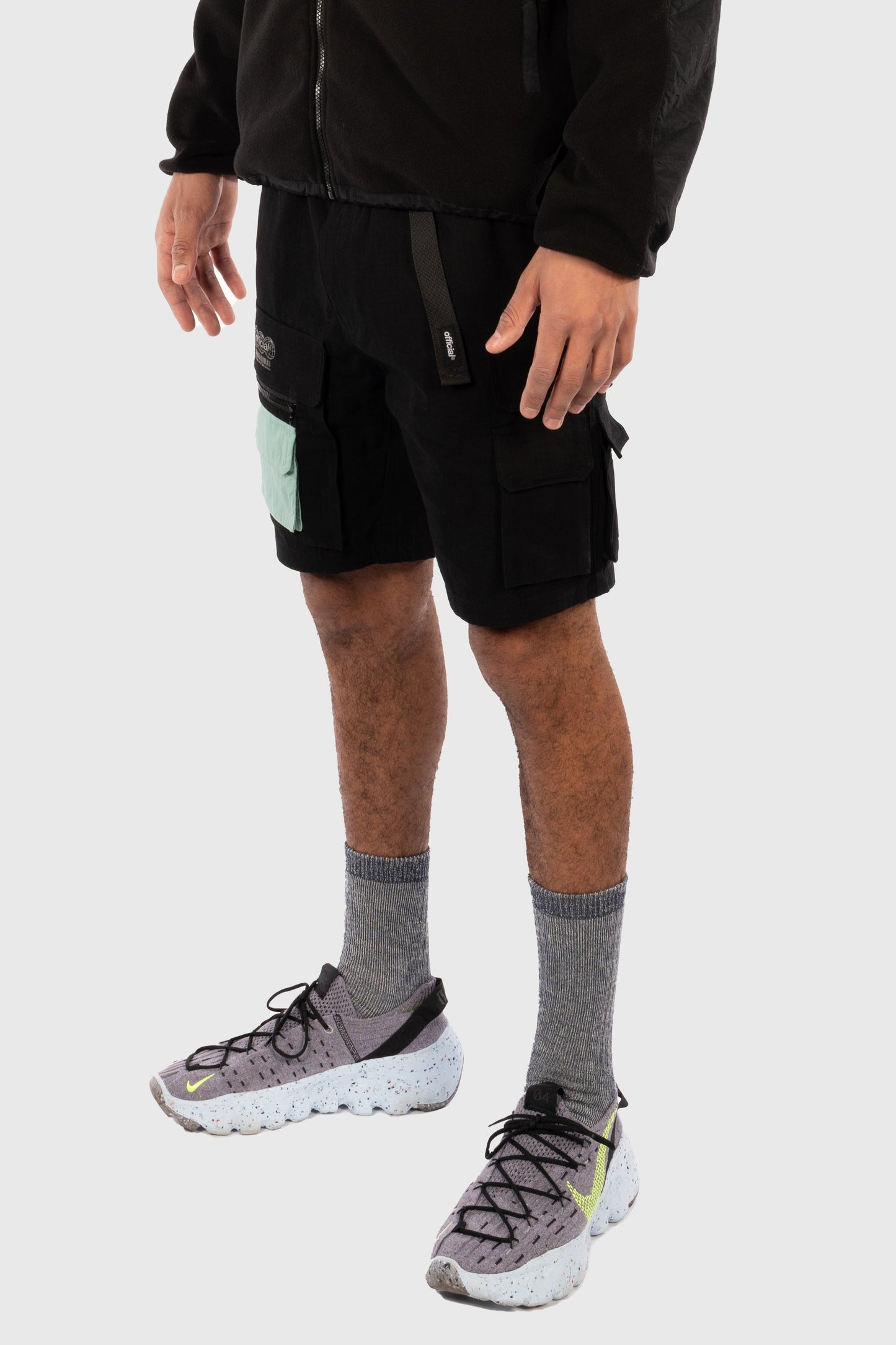 Nexus Ripstop Cargo Shorts (Black) by The Official Brand