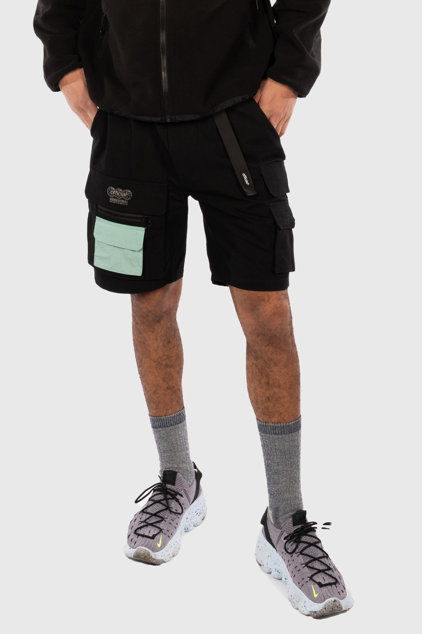 Nexus Ripstop Cargo Shorts (Black) by The Official Brand