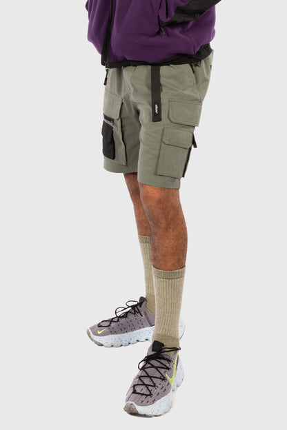 Nexus Ripstop Cargo Shorts (Dusty Olive) by The Official Brand