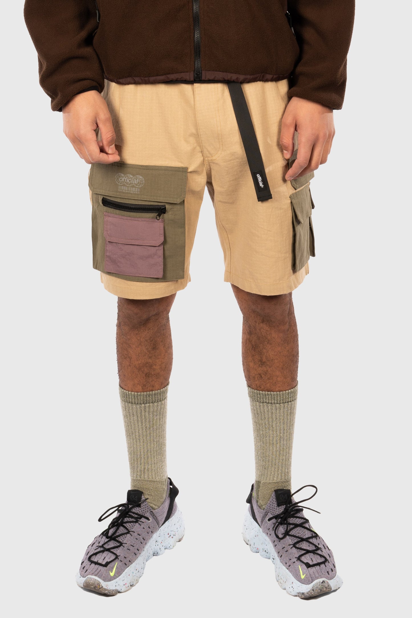 Nexus Ripstop Cargo Shorts (Khaki) by The Official Brand