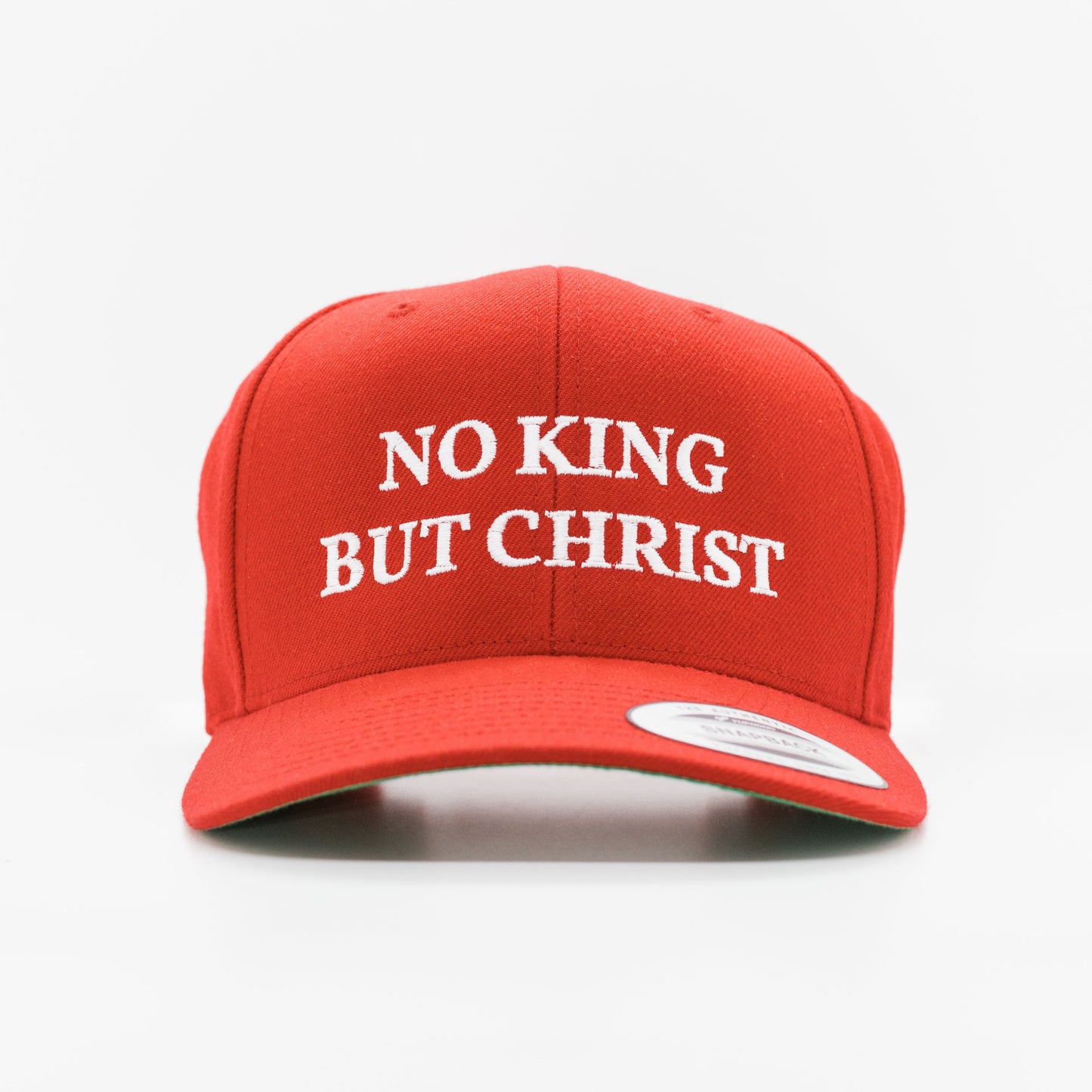 AnarchoChristian - No King But Christ Snapback Hat by Proud Libertarian