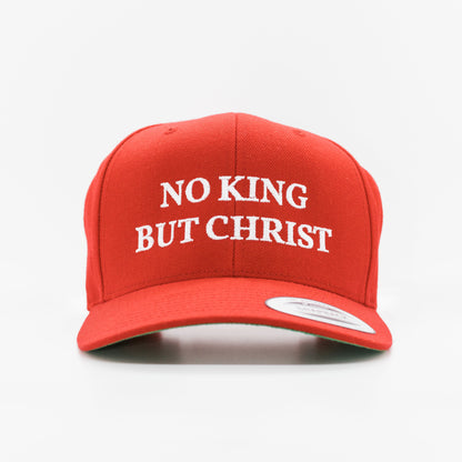 AnarchoChristian - No King But Christ Snapback Hat by Proud Libertarian