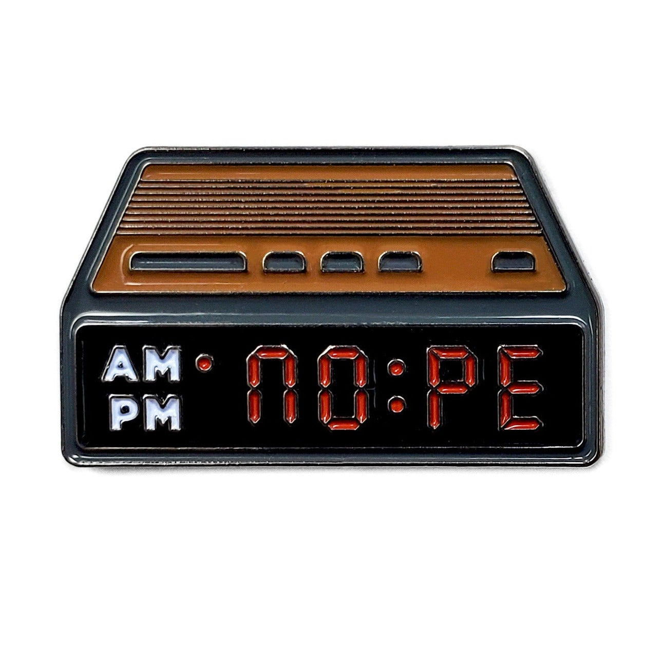 NOPE Alarm Clock Pin by Kolorspun