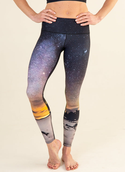 Northern Lights Yoga Pants by Colorado Threads Clothing