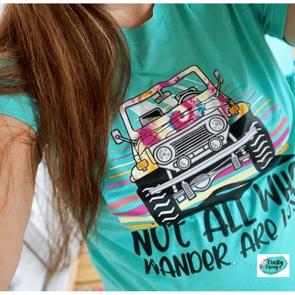 Not All Who Wander Are Lost Retro Women's T-shirt by Crafty Casey's