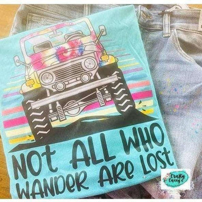 Not All Who Wander Are Lost Retro Women's T-shirt by Crafty Casey's