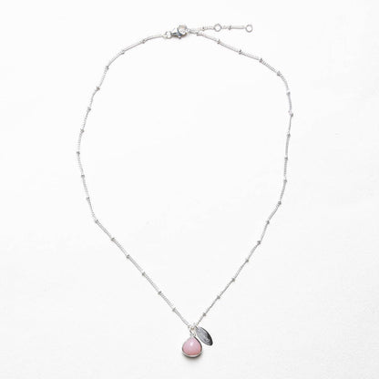 October Pink Opal Birthstone Necklace by Tiny Rituals