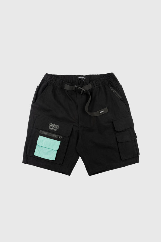 Nexus Ripstop Cargo Shorts (Black) by The Official Brand