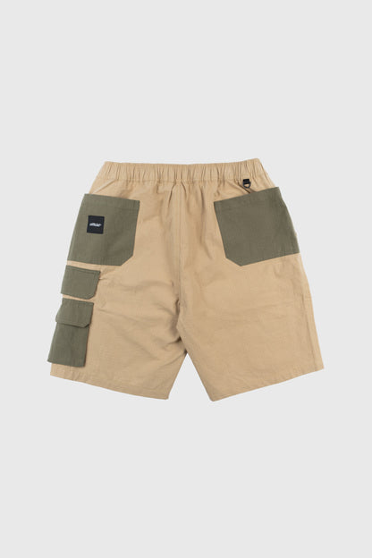 Nexus Ripstop Cargo Shorts (Khaki) by The Official Brand