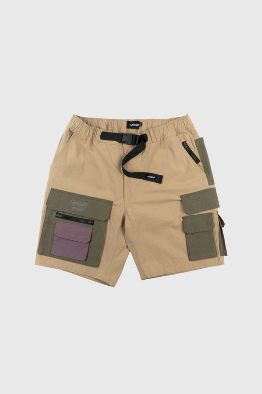 Nexus Ripstop Cargo Shorts (Khaki) by The Official Brand