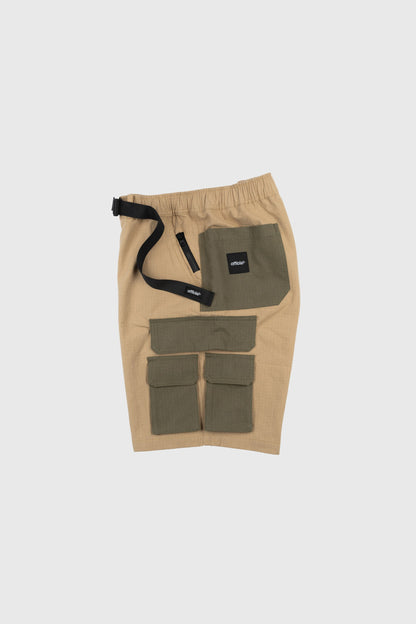 Nexus Ripstop Cargo Shorts (Khaki) by The Official Brand