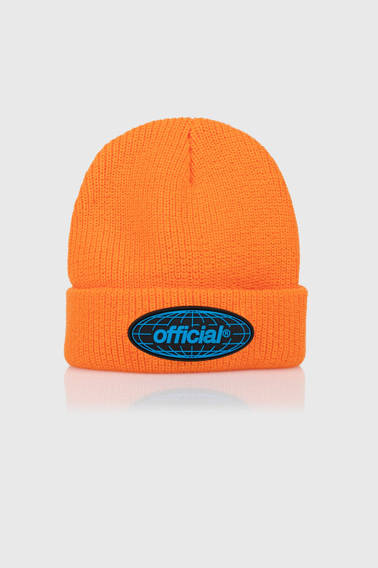 WRLD Takeover Beanie (Orange) by The Official Brand