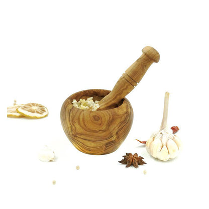 Olivewood Mortar & Pestle by Peterson Housewares & Artwares